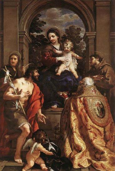Pietro da Cortona Madonna and Saints oil painting image